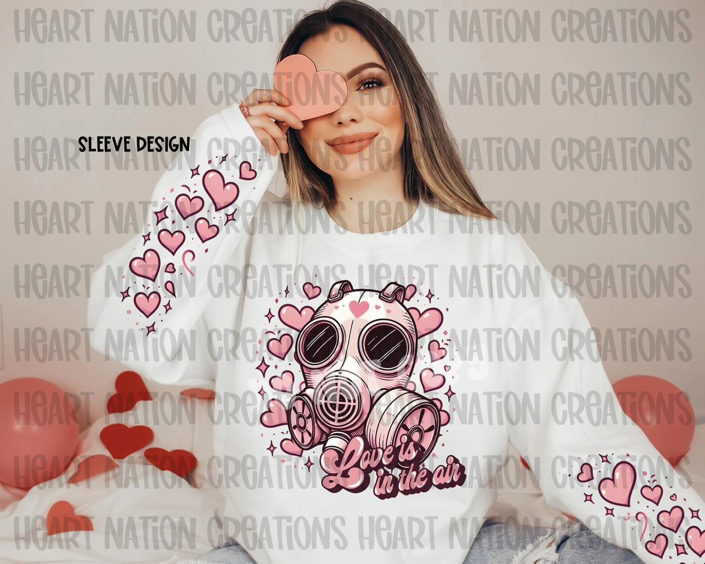 Love is in the air with double long sleeve design