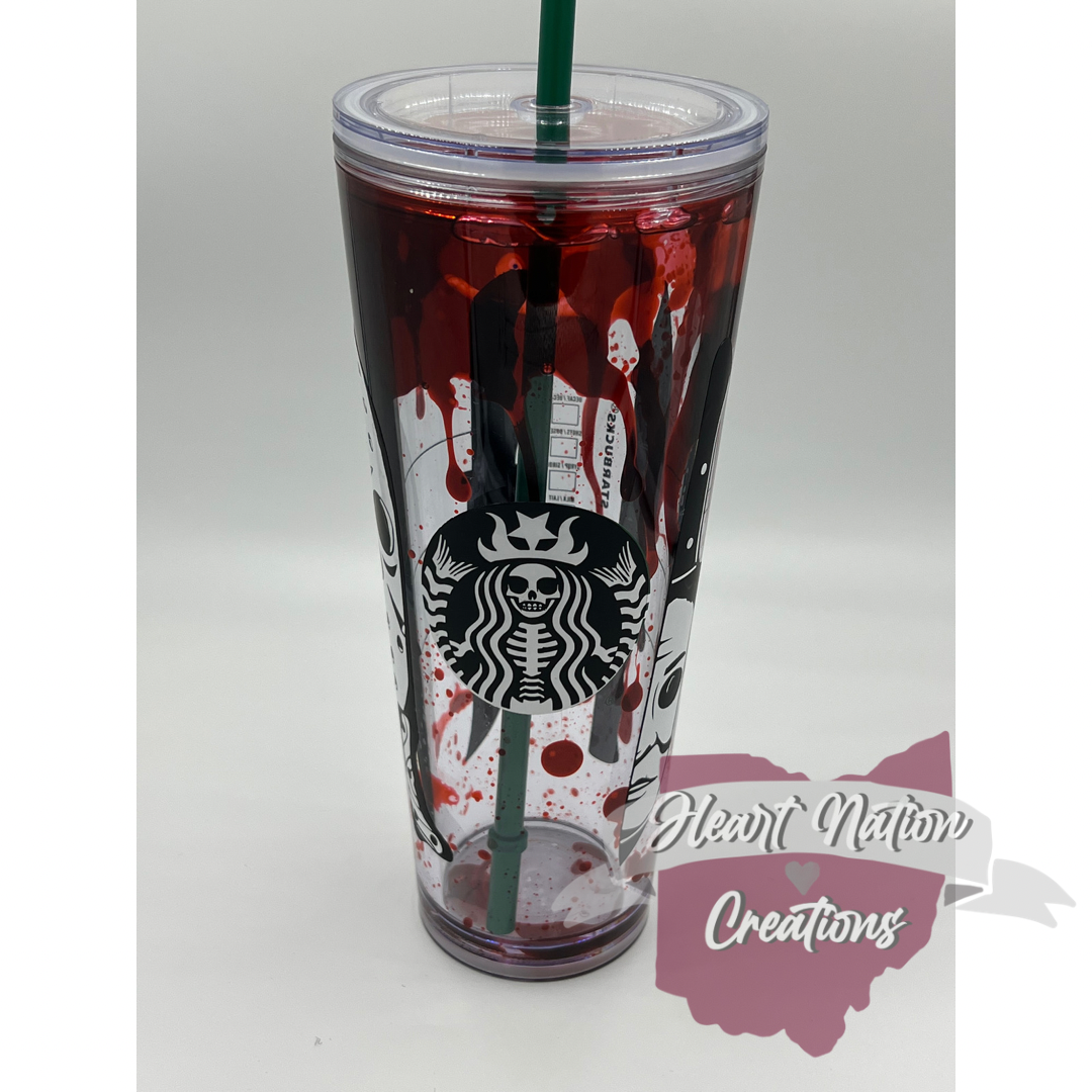 [PRE ORDER] Horror drip Snowglobe Tumbler